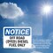 Signmission Off Road Dyed Diesel Fuel Only OSHA Notice Sign, Vinyl Decal, 5in W x 3.5in L, 2PK OS-2PACK-NS-D-35-L-16927 - alternate 5